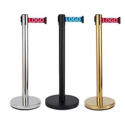 Queue Pole w/Retractable Belt