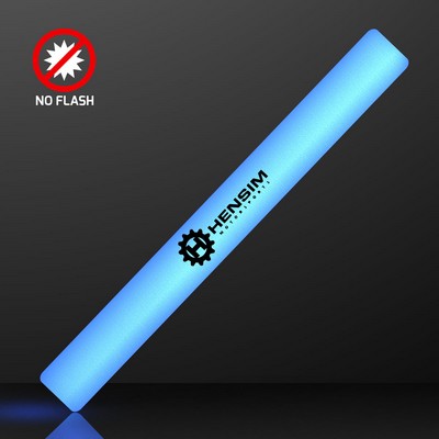 Steady Blue Light Cheer Sticks, No Flash 16" - PRINTED