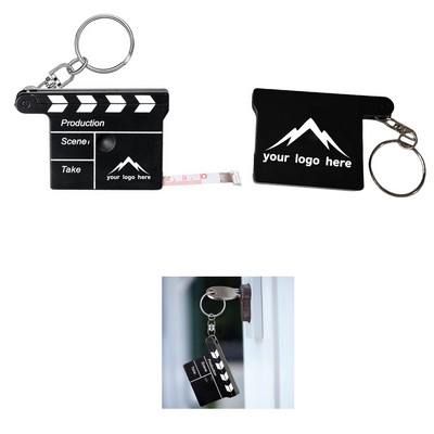 Film Clapper Keychain w/ Measuring Tape